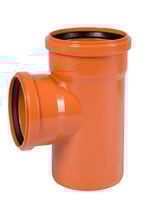 Derivación macho-hembra 87,5° PVC con junta elástica Ostendorf/Crearplast-Sistema KG, DN/OD 125/110 mm